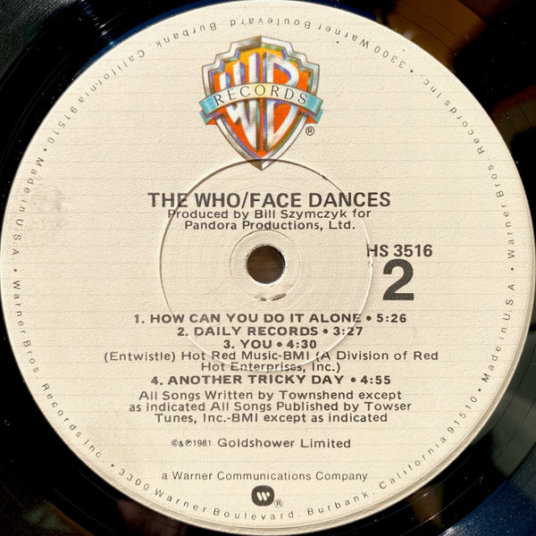 Face Dances – My Wax Catalog